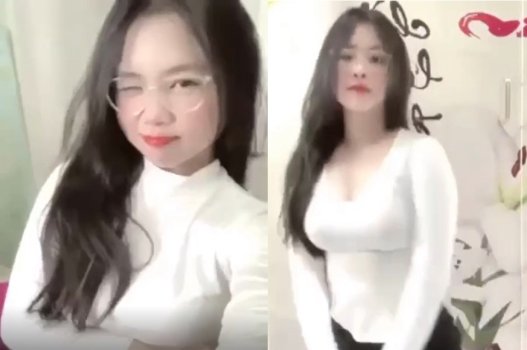 Bộ ngực khủng vượt trội mẹ của em gái lớp 12