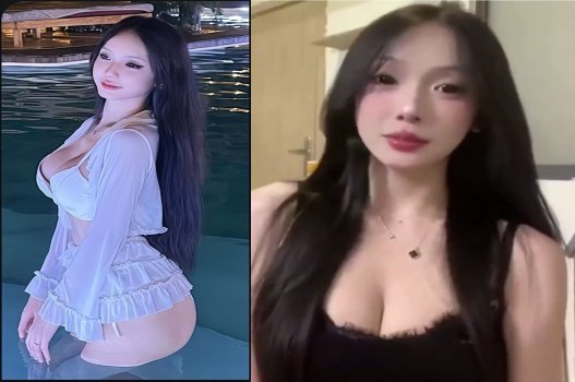Hot Tiktoker da trắng mặt xinh nhún cực chất